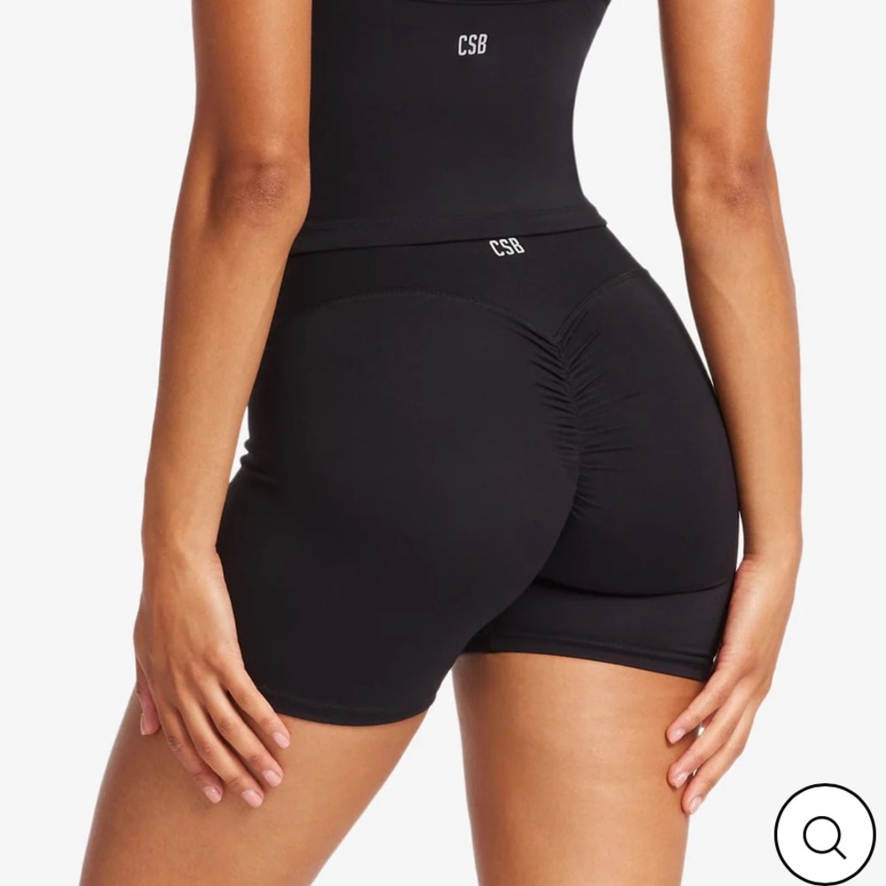CSB Serenity Scrunch Shorts 4” in Black